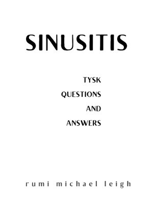 cover image of Sinusitis
